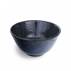 Bol à riz SKY relief bleu-noir