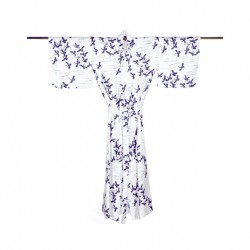 Yukata TSURU blanc