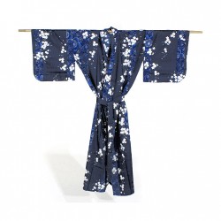 Yukata femme SAKURA bleu