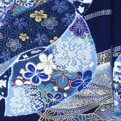 Yukata femme RUBAN Bleu