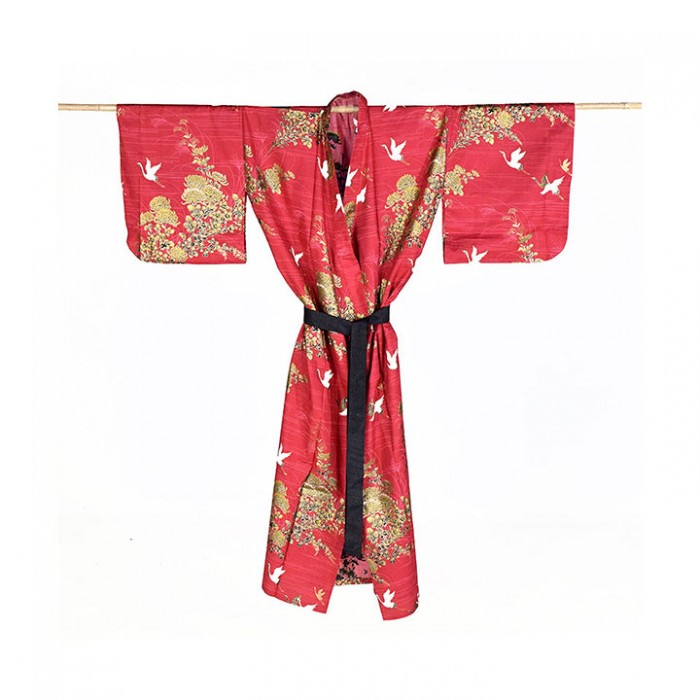 Yukata femme TOBUTORI rouge