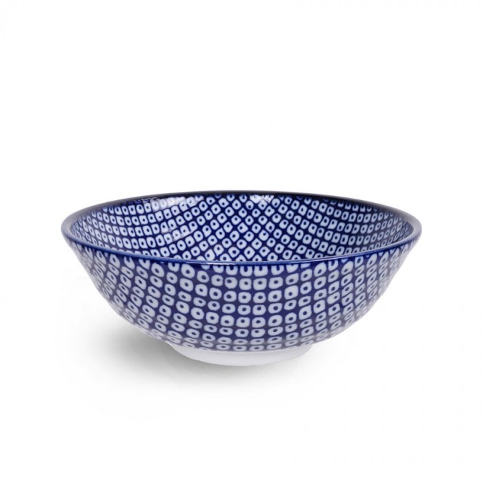 Bol à ramen SHIBORI bleu