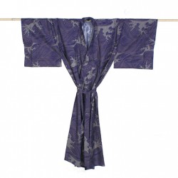 Yukata homme HOKUSAI bleu