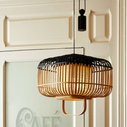 BAMBOO LIGHT suspension monte et baisse