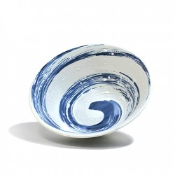 Bol japonais SPIRALE BLEUE