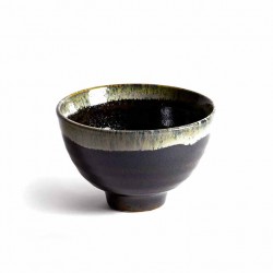Bol à riz noir MADARA, bord...