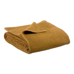 MAÏA plaid en coton BRONZE