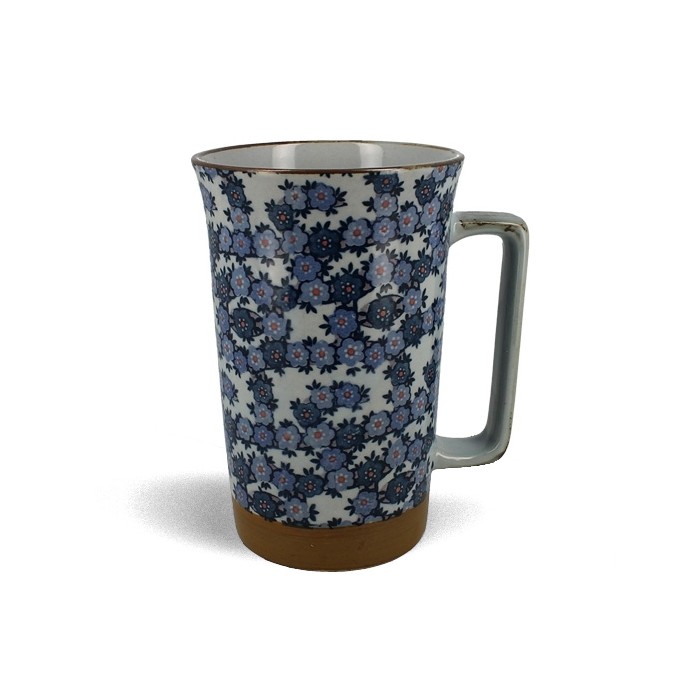 Mug JUMBO fleurs bleues