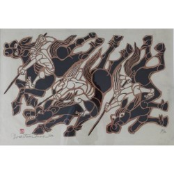 Three Warriors on Horses