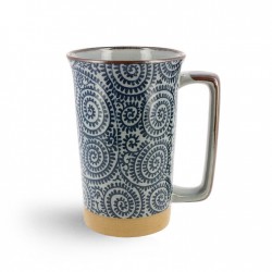 Mug japonais PIEUVRE bleue