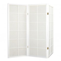 Paravent blanc 3 panneaux