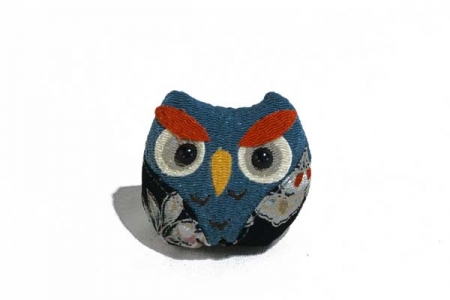 Hibou colore bleu
