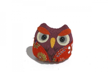 Hibou colore violet