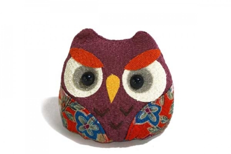 Hibou colore violet