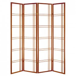 Paravent asymétrique acajou