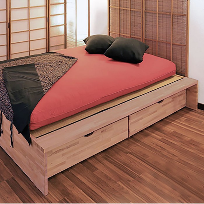 Lit DRAWER à quatre tiroirs