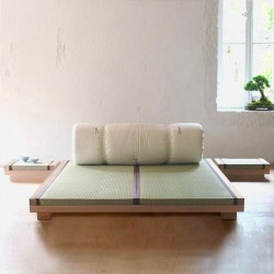 Lit HAIKU teinte merisier