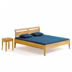 Lit KALMERA cerisier avec tête